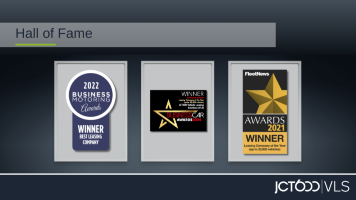 Hall of fame wall with 3 frames and awards featured.